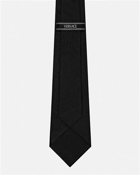 Medusa Silk Tie Black 